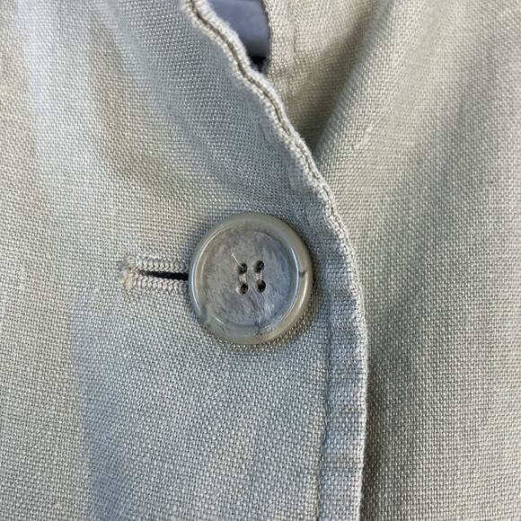 VTG Linen Jacket by Embassy Row Petites Sage Green Size 10P EUC - Picture 3 of 6